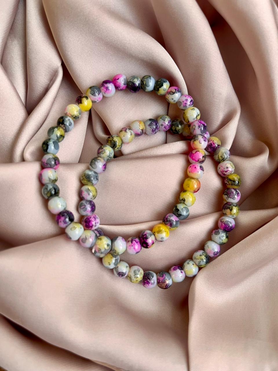 Confetti Bloom Jasper Bracelet