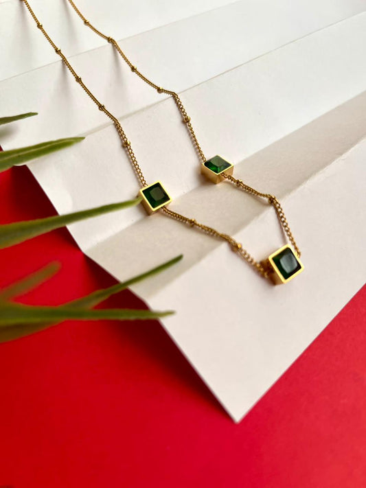 Emerald Link Necklace
